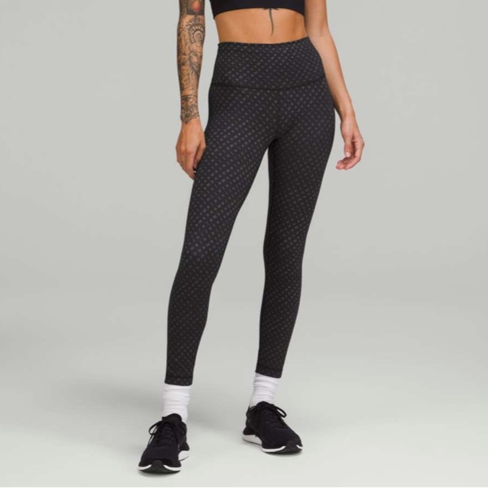 Lululemon Wunder Train High-Rise Tight 25" Mirrorify Black Multi